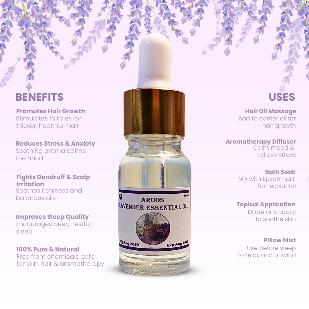 Aroos Organic Lavender Essential Oil
