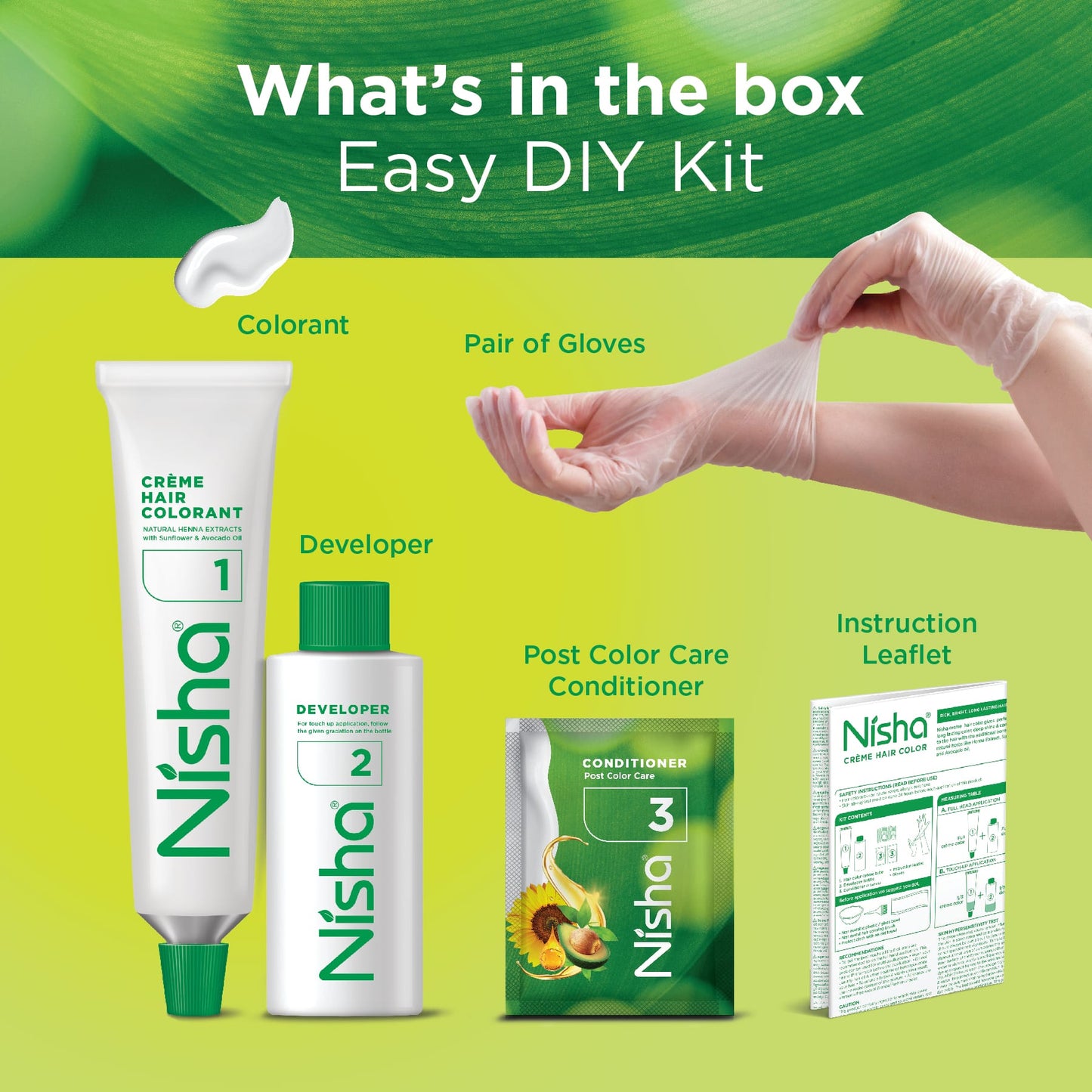 Nisha Crème Hair Color Natural Black