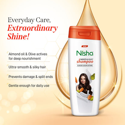 Nisha Shampoo Almond & Olive Actives