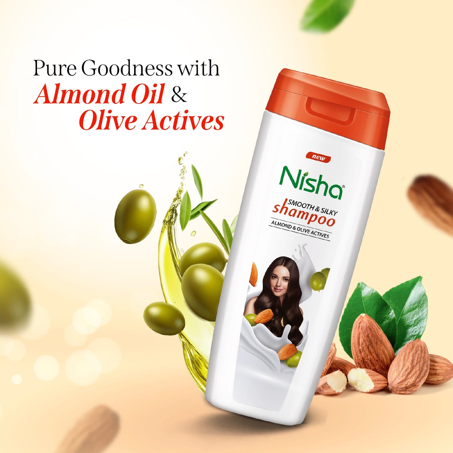 Nisha Shampoo Almond & Olive Actives