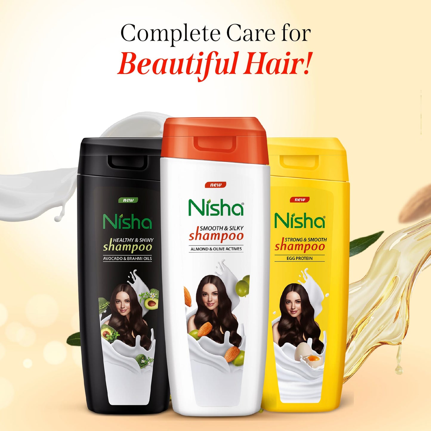 Nisha Shampoo Almond & Olive Actives