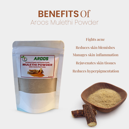 Aroos Organic Mulethi Powder