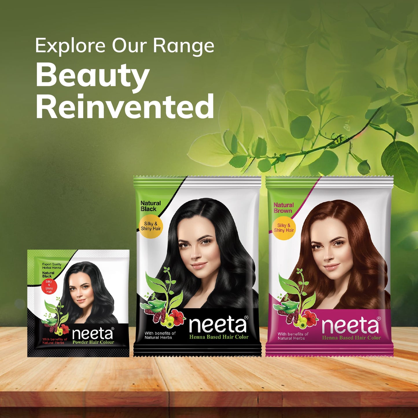 Aroos Neeta Henna Based Hair Color Brown Shade