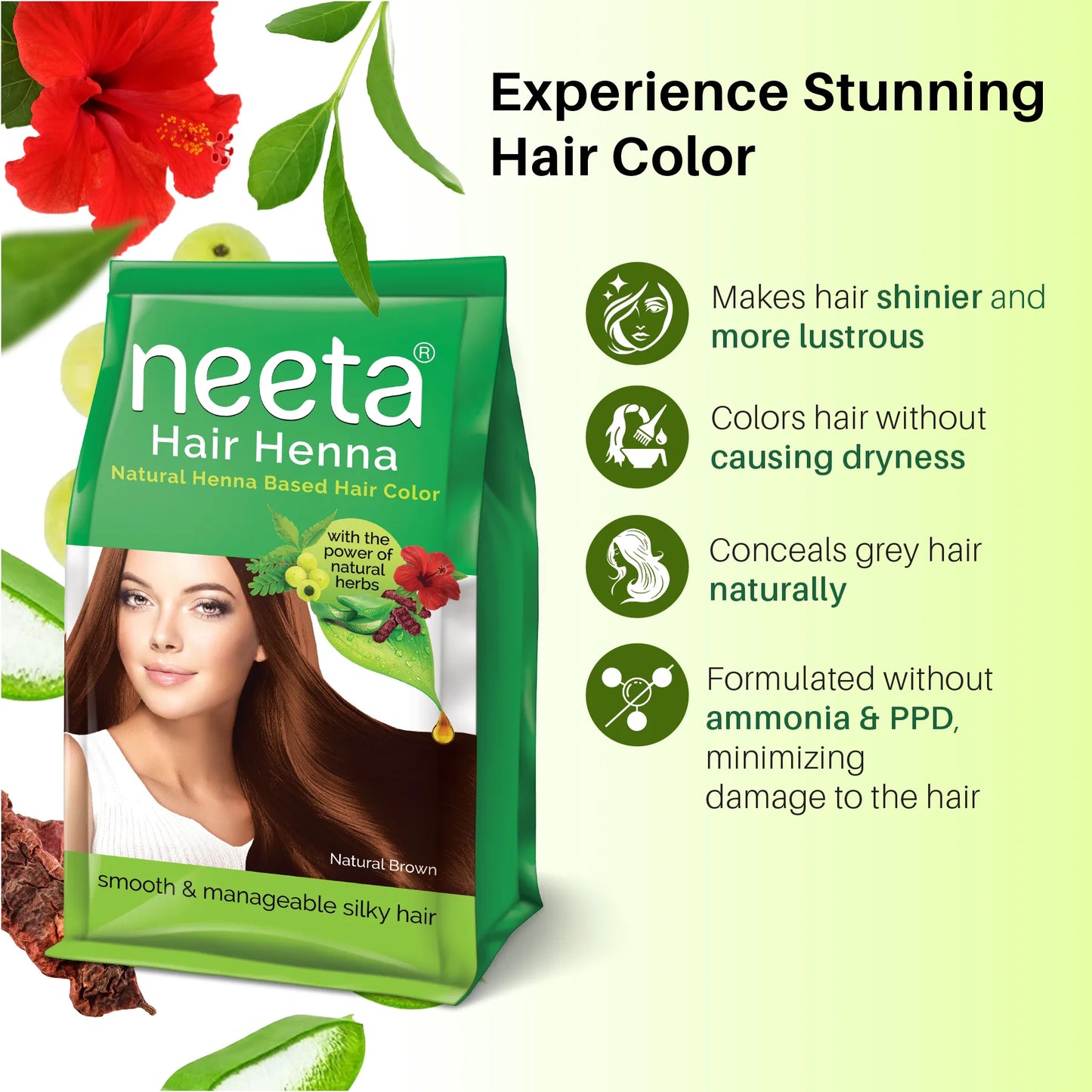 Aroos Neeta Heena in Brown Shade 125gm