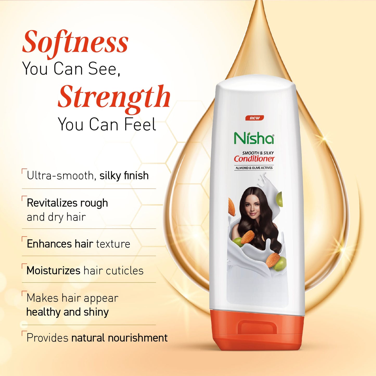 Nisha Conditioner Almond & Olive Actives