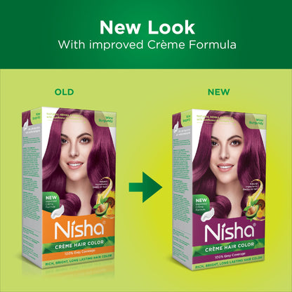 Nisha Crème Hair Color Wine Burgundy